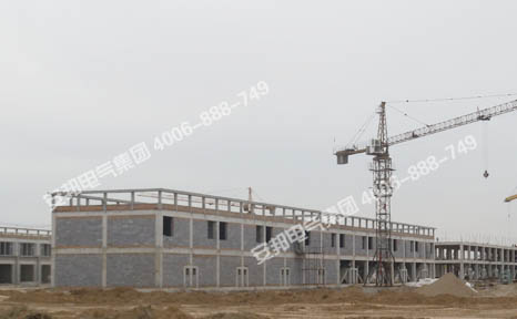 山西大型商貿(mào)物流中心施工現(xiàn)場