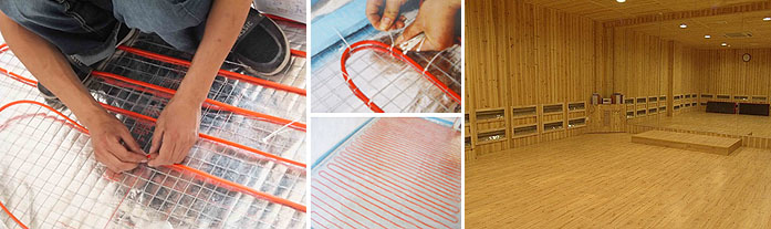 高溫瑜珈館發(fā)熱電纜電地暖圖