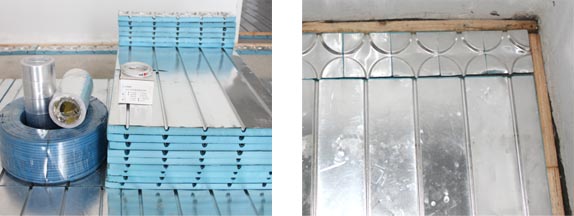 電地暖干式安裝模塊圖